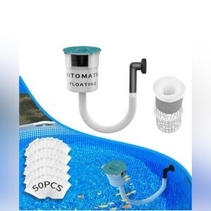 Automatic Pool Skimmer with 50 Filter Bags